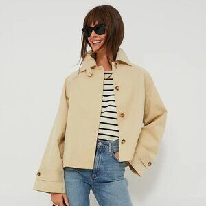 Cropped Trench Coat